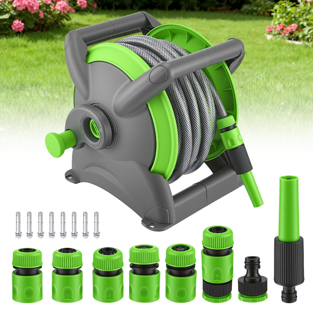 20m Schlauchtrommel Schlauch mit 6–Mobile GartenSchlauchtrommel schlauch