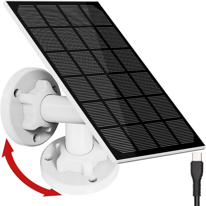 revolt Solarpanel Kamera: 2er-Set Universal-Solarpanel für Akku-IP-Kameras, 3W, IP65 (für Überwachun