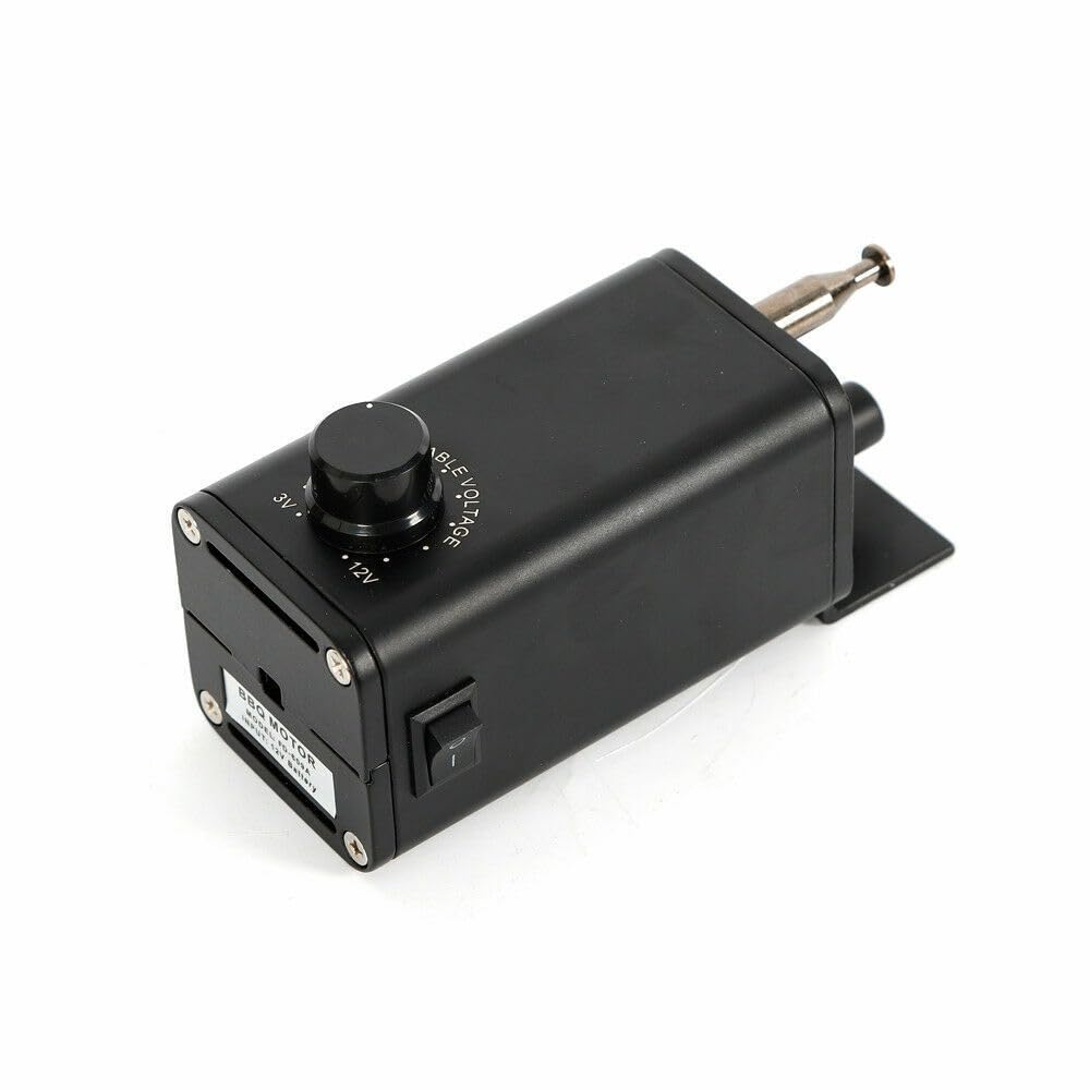 Elektrogrill Motor für BBQ Grill, 15W, 12V, Drehspiess, Tischgrill, Schwarz Metall