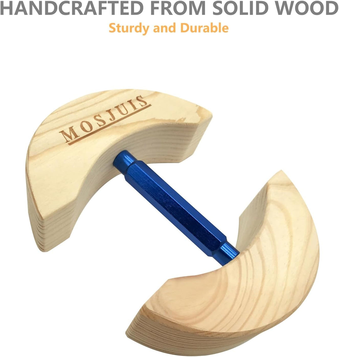 Hutdehner mit verstellbarem Spannschloss aus massivem Holz für Herren und Damen 57-60 Blau, 57-60 Bl