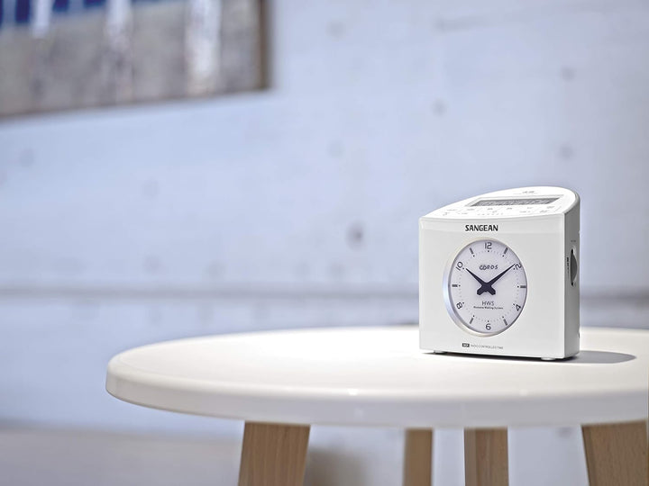 Sangean RCR9WEISS RCR-9 Digital Uhrenradio (DSP Tuner, LCD-Display, AM/FM-stereo) weiss