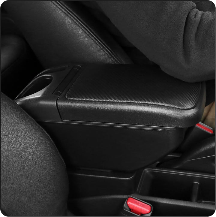 YJYWZH Compatible with Seat Ibiza 6j Armlehnen Ibiza 4 IV 2008-2016 Leder Armlehne Auto Mittelkonsol