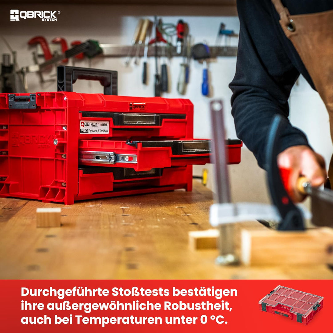 Qbrick System PRO Organizer 300 RED ULTRA HD Einsatzbox, Einsatzbox