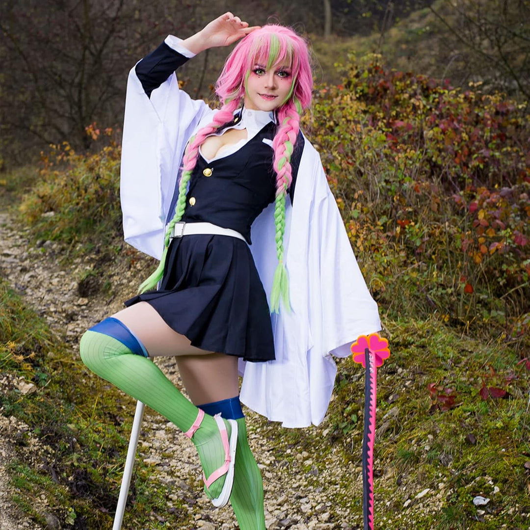 FCCAM Agatsuma Zenitsu Cosplay Kimono Vollständiger Satz Anime Zenitsu Cosplay Kostüm Erwachsene Wei