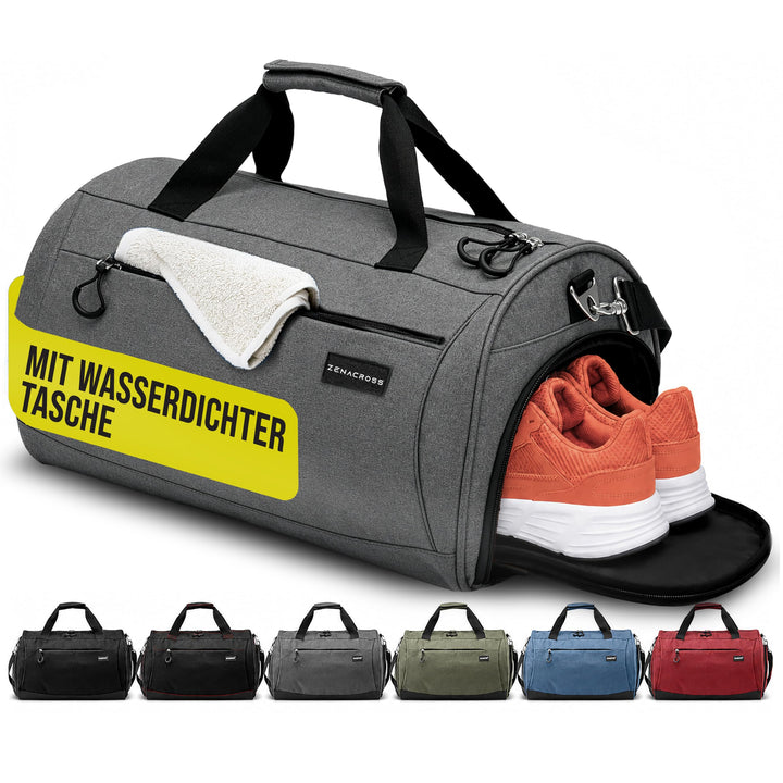 Sporttasche &amp; Reisetasche für Damen und Herren mit Nassfach &amp; Schuhfach - Sporttaschen für Sport &amp; R