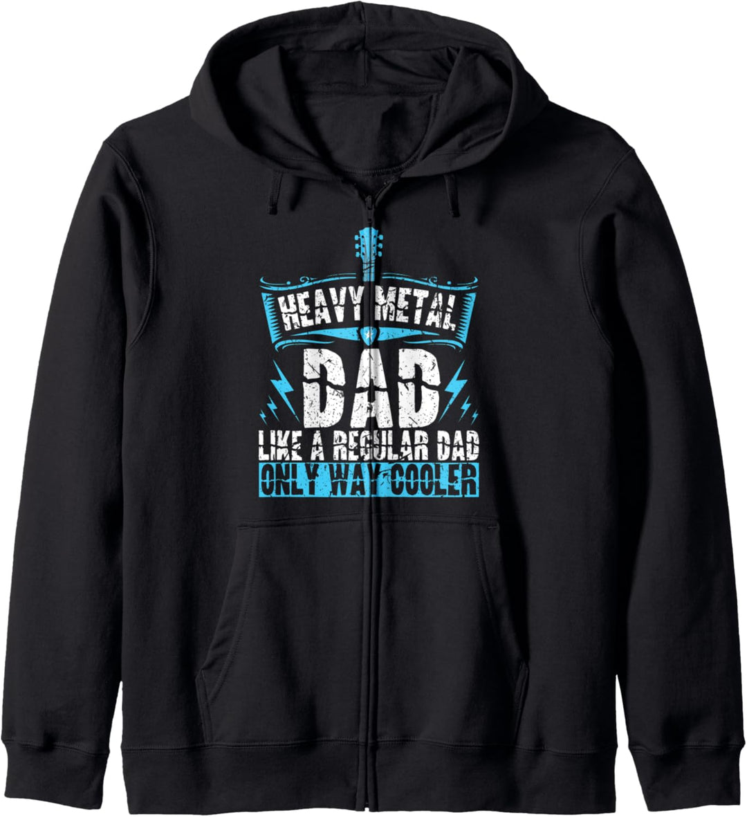 Heavy Metal Dad Metalhead Guitar Musician Band Concert Gift Kapuzenjacke
