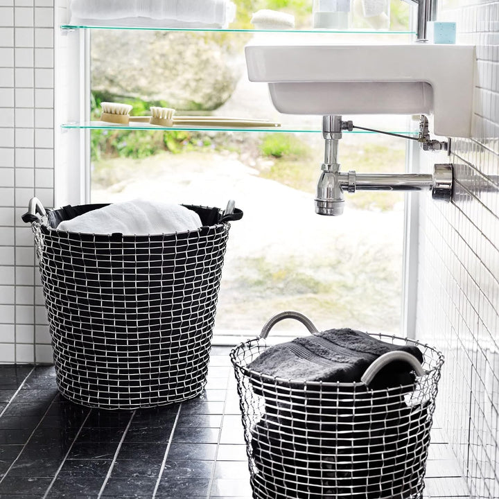 KORBO, 31030, Classic 65 Korb, Metallkorb, Handgeflochten, 65 Liter (Acid Proof Stainless)