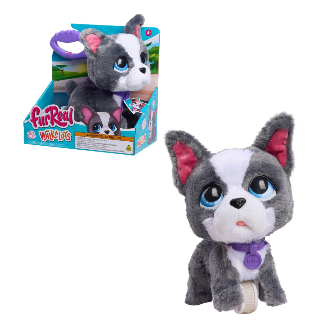Just Play furReal Walk-A-Lots French Bulldog, interaktives Spielzeug, 20,3 cm grosser, laufender Plü