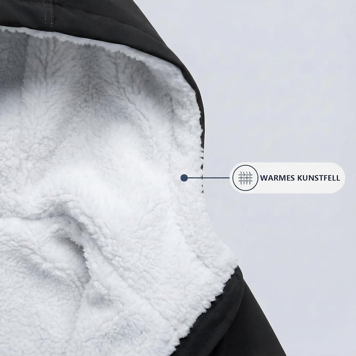 YYNUDA Wintermantel Damen Warm Gefüttert Winter Parka Mittellang Winterjacke Winterparka mit Fellkap