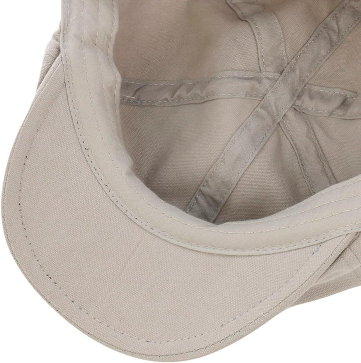 Lipodo Washed Cotton Flatcap Herren - Schirmmütze aus 100% Baumwolle - Schiebermütze mit 6 cm Schirm