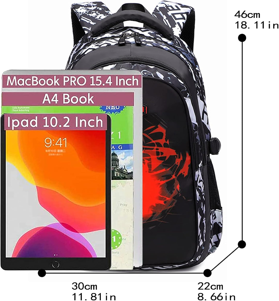 Asge Schulrucksack Jungen Teenager Schulranzen Mädchen 3 5 Klasse Ranzen Ergonomischem Kinder Fussba