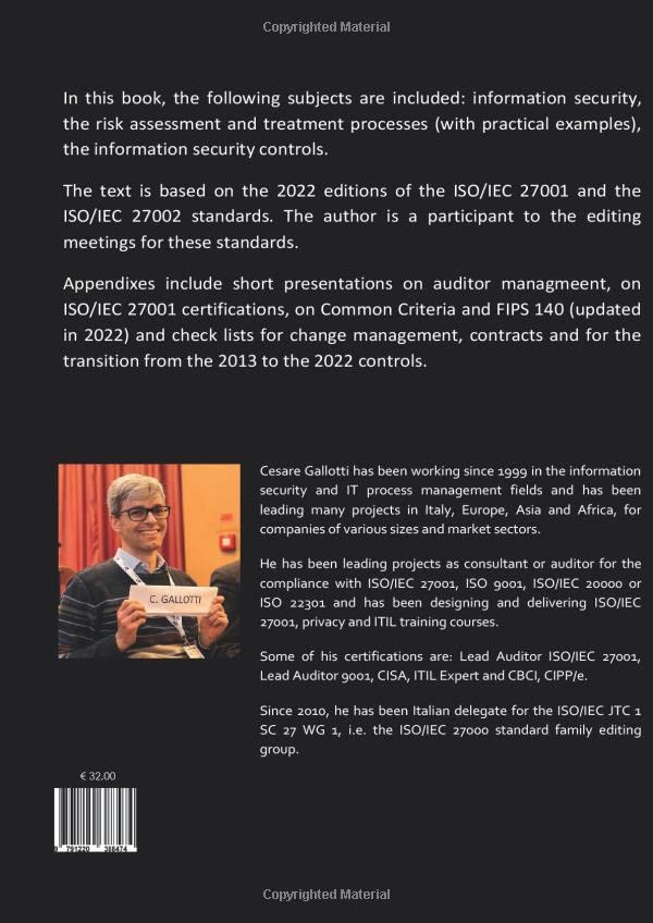 Information security - 2022 Edition. Risk management. Management systems. The ISO/IEC 27001:2022 sta