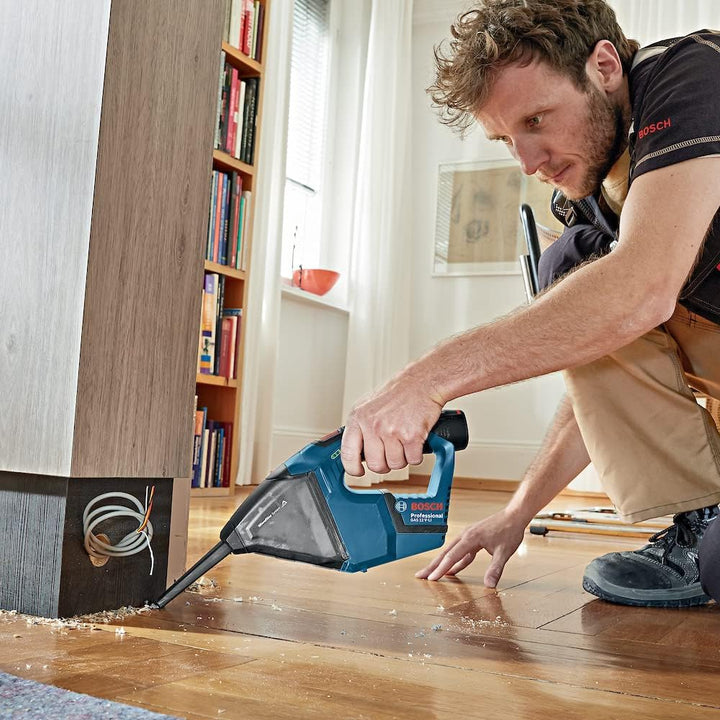 Bosch Professional 12V System Akku Staubsauger GAS 12V (0,35L Behältervolumen, 0,87kg, ohne Akkus un