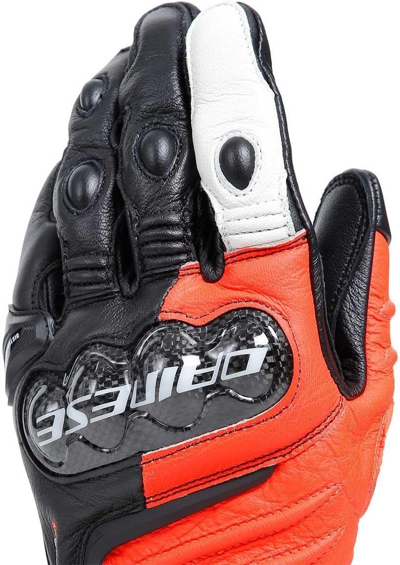 Dainese Carbon 4 Long Motorradhandschuhe L BLACK/FLUO-RED/WHITE, L BLACK/FLUO-RED/WHITE
