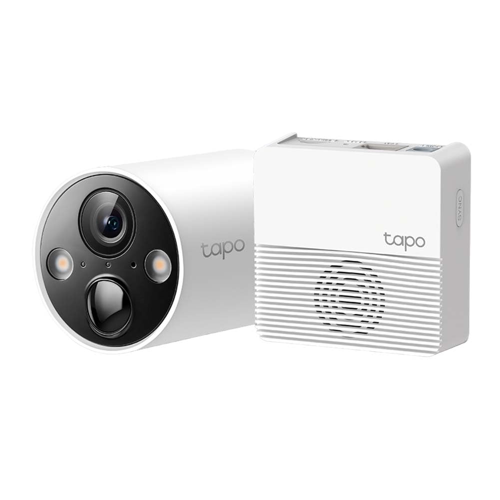 Tapo C420S1 Überwachungskamera innen &amp; aussen, 2K hohe Auflösung, 5200mAh wiederaufladbarer Akku, Vo