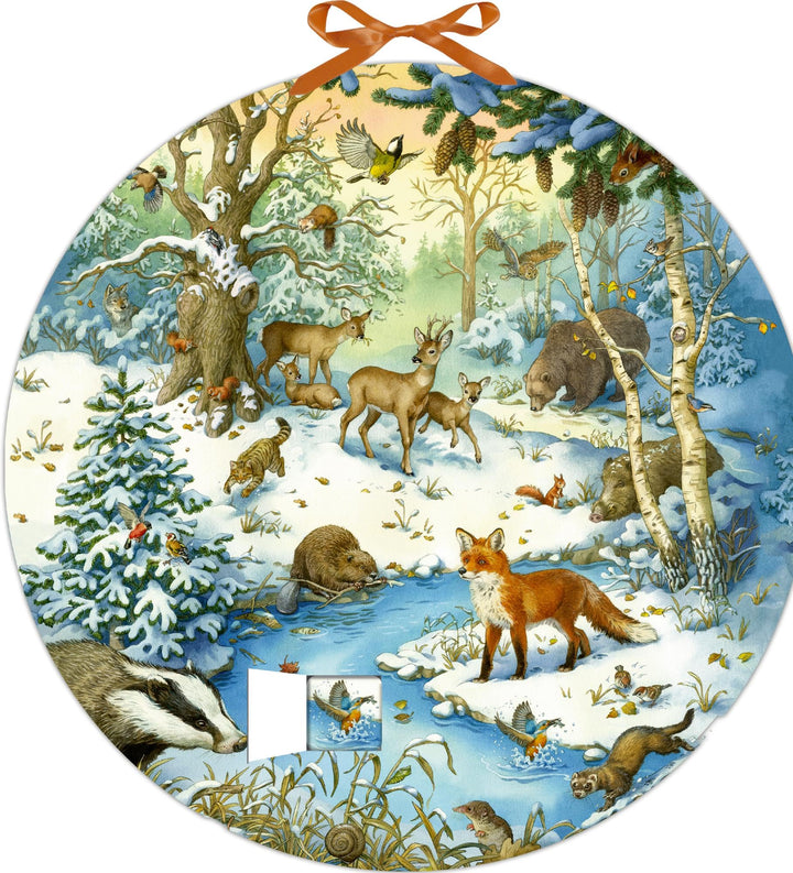 Memo-Adventskalender – Die Tiere im Winterwald, Kalender