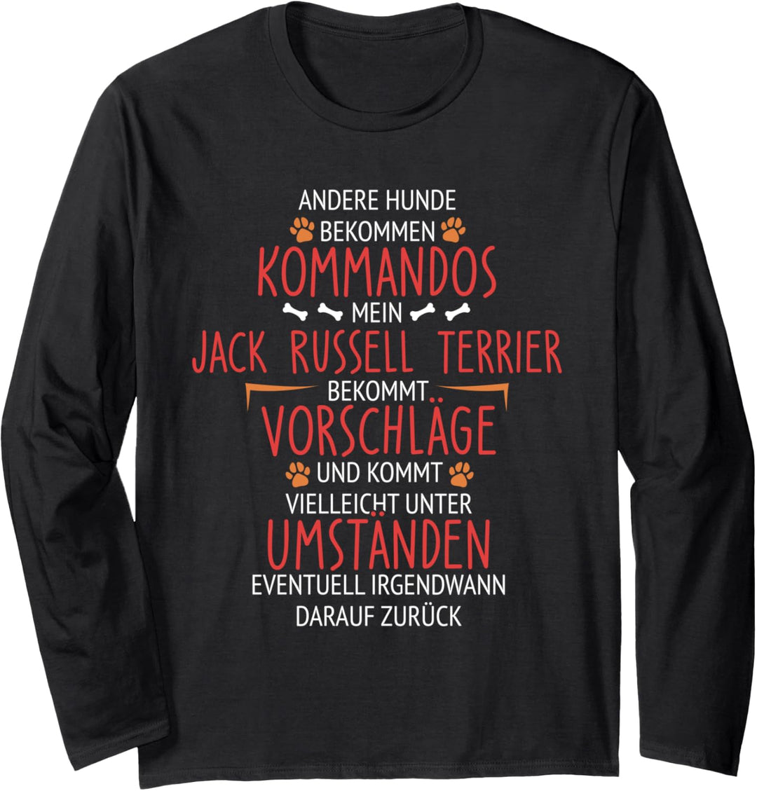 Jack Russell Terrier Kommandos Langarmshirt