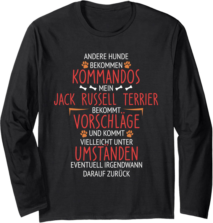 Jack Russell Terrier Kommandos Langarmshirt