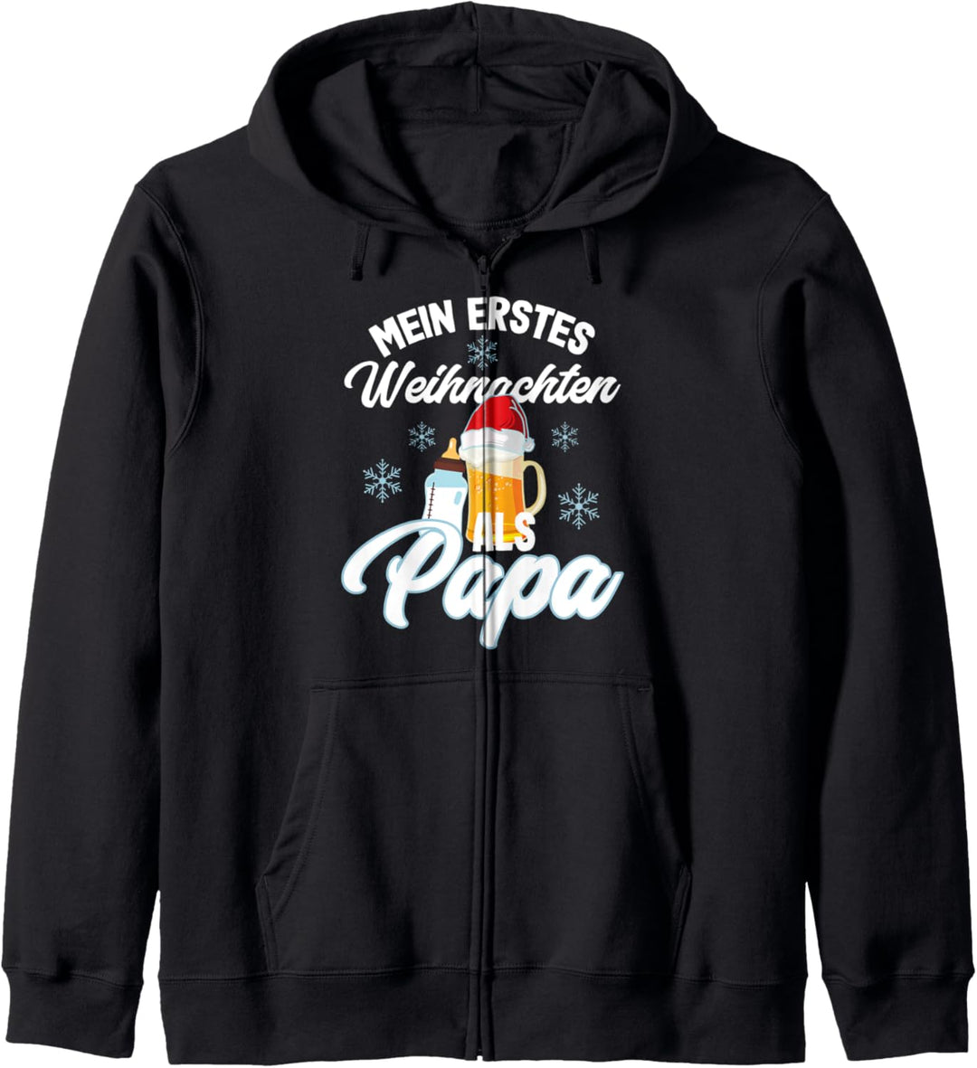 Erstes Weihnachten als Papa Vater Geschenk für Papa Kapuzenjacke