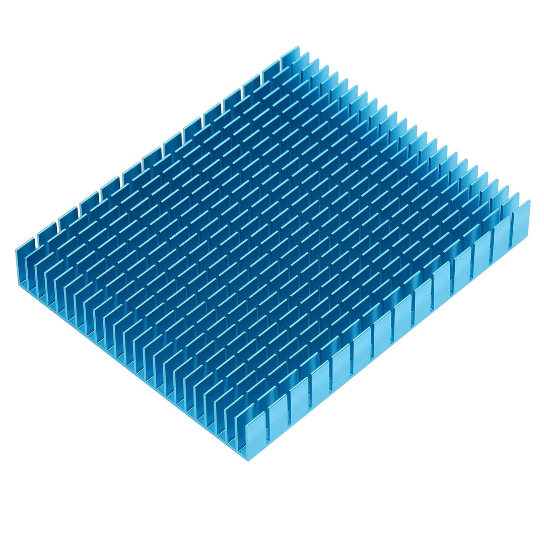 Kühlkörper Aluminium Smart Design Kühler Kühlkörper 150x120x20mm für CPU Verstärker PCB Board (Blau)