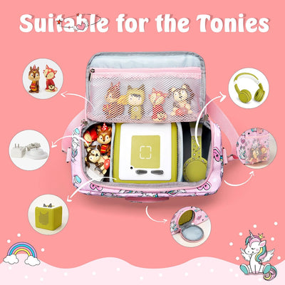 MaidMAX Toniebox Tasche Transporttasche für Toniebox Starter Set und Tonies Figuren, Kopfhörer, Lade