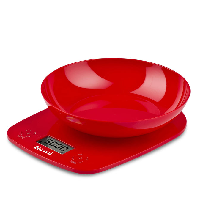Girmi PS0102 Küchenwaage, Kunststoff, 1 g/5 kg, LCD-Display 45 x 22 mm, automatische Abschaltung, Ta