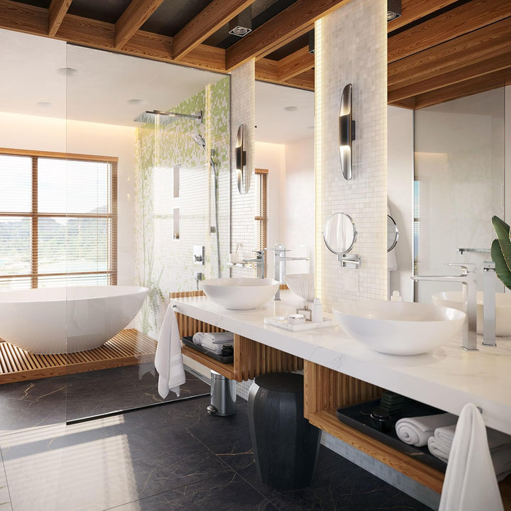 hansgrohe AddStoris - Badezimmer Mülleimer, Mülleimer Bad mit 3 l Fassungsvermögen, Kosmetikeimer, T