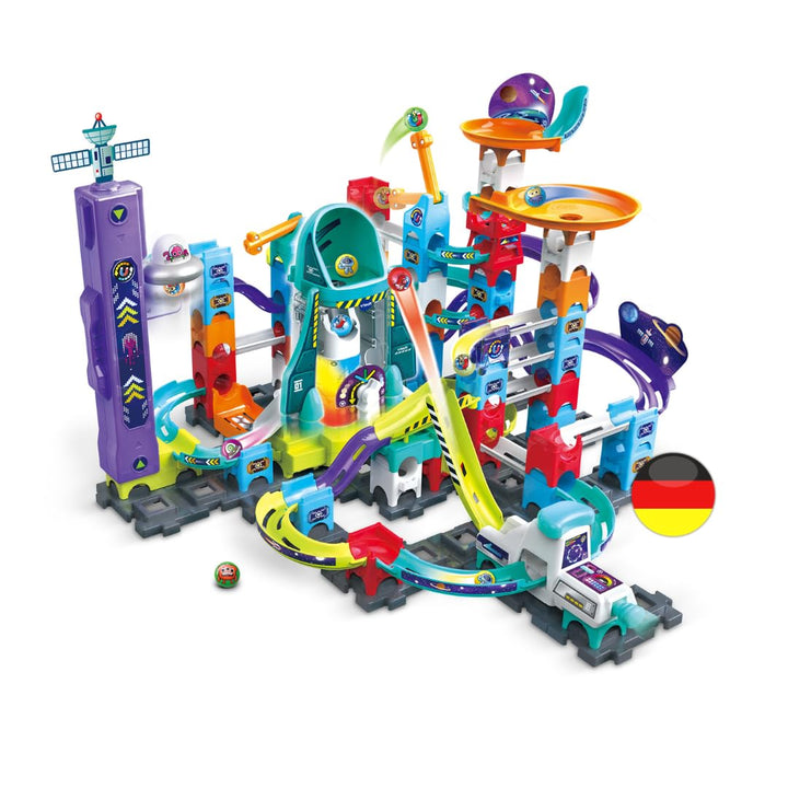 VTech Marble Rush - Space Magnetic Set XL300 E – Interaktive Murmelbahn mit spannenden Bahnelementen