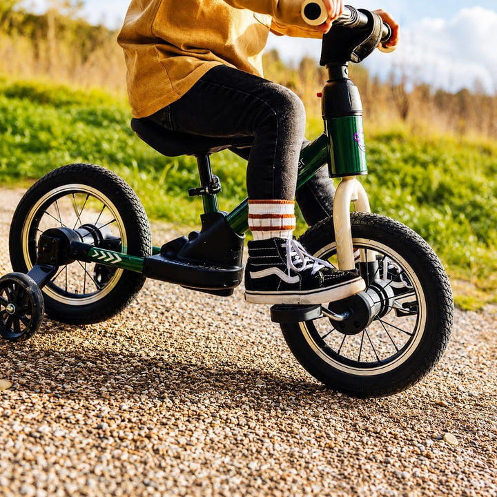 Kidcruiser Pedalplay laufrad ab 2 Jahre, ideal zum Radfahren Lernen, 3‑in‑1 mit LED Stützrädern &amp; Pe
