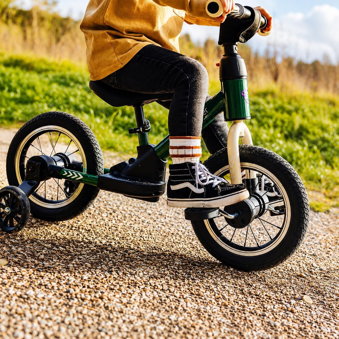 Kidcruiser Pedalplay laufrad ab 2 Jahre, ideal zum Radfahren Lernen, 3‑in‑1 mit LED Stützrädern &amp; Pe