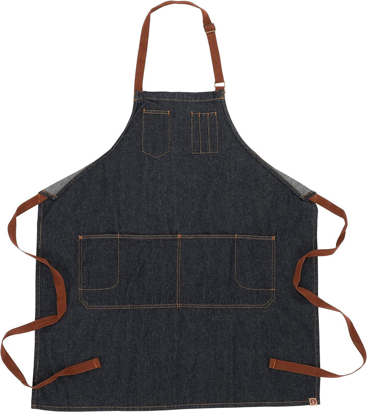 Chef Works Unisex Memphis Bib Apron, Indigo Blue, One Size indigoblau Memphis-Schürze, indigoblau Me