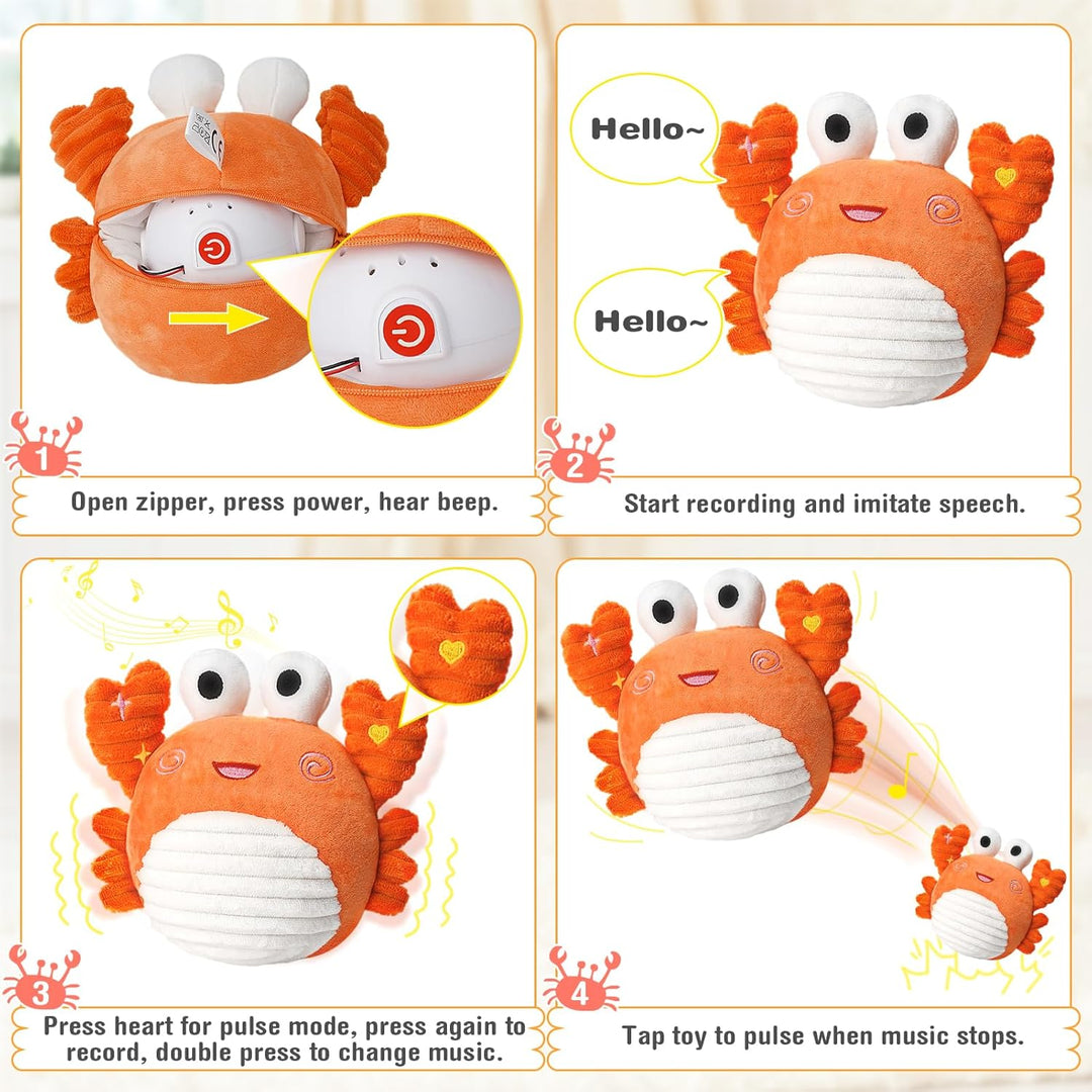 Vanplay Krabbe Baby Spielzeug, Baby Spielzeug 6 Monate Musikalische Krabbelspielzeug Geschenk 1 Jahr