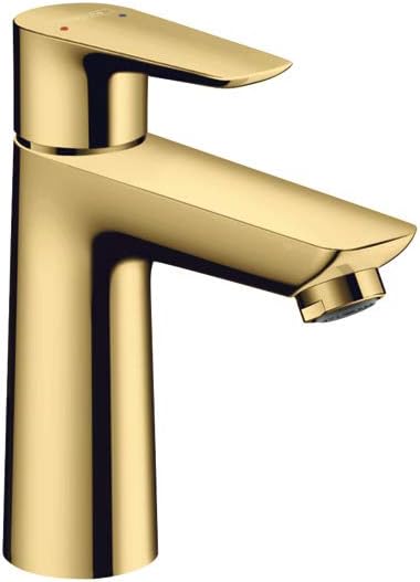 hansgrohe Wasserhahn Talis E (wassersparende Armatur mit hohem Auslauf 110mm, Zugstangen- Ablauf), P