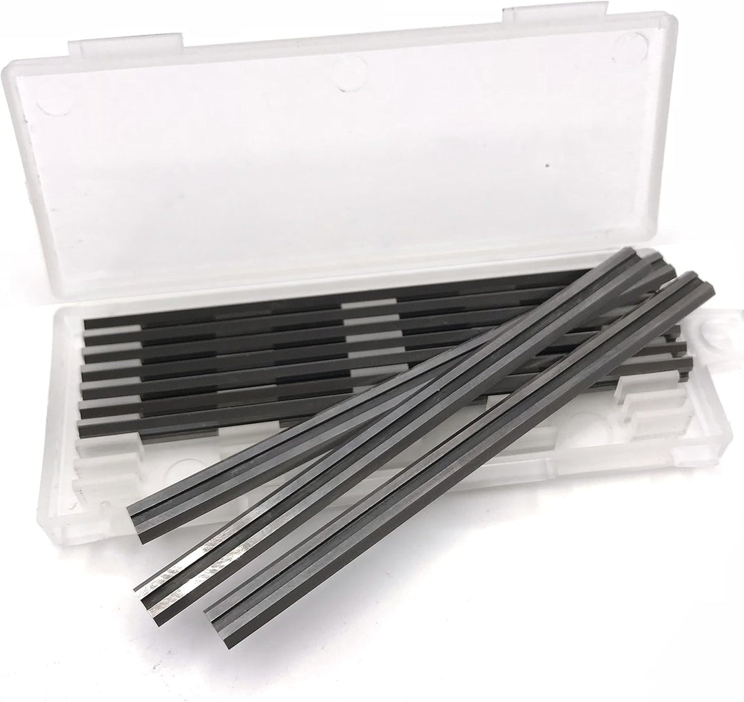 10 Stück HM Wendemesser/Hobelmesser 75,5x5,5x1,1 mm für AEG/B&amp;D/Bosch/Festo/Haffner/HolzHer/Kress/Ma