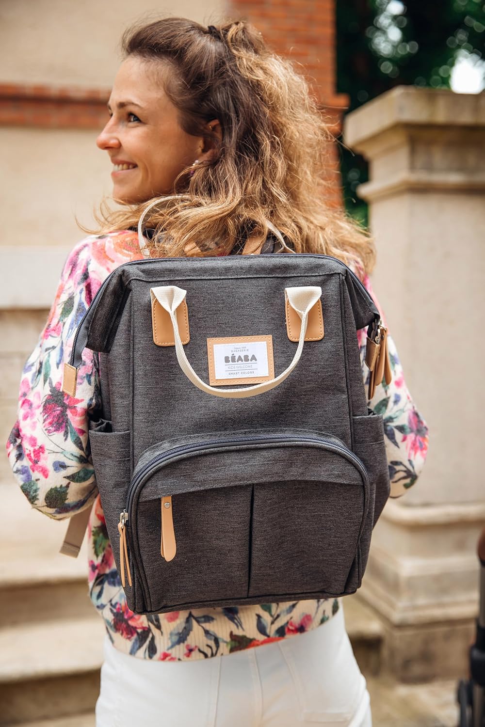 BÉABA, Wickelrucksack für Babys, Grosses Fassungsvermögen, Inklusive Wickelunterlage, Zahlreiche Fäc