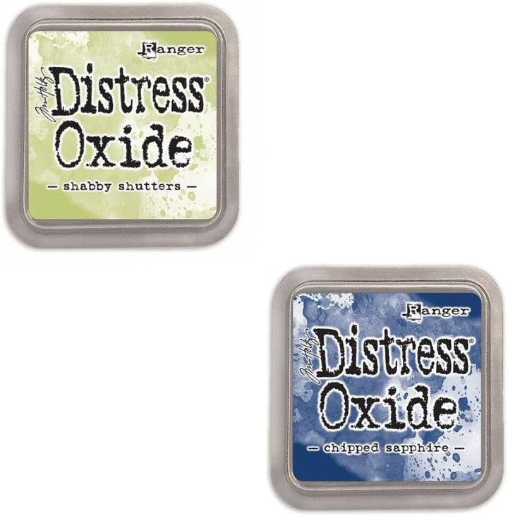 Kit mit 12 Pigment Fusion Tinte und Füller Tampon | Matt Effect Finish | Ranger Distress Oxide - Ent