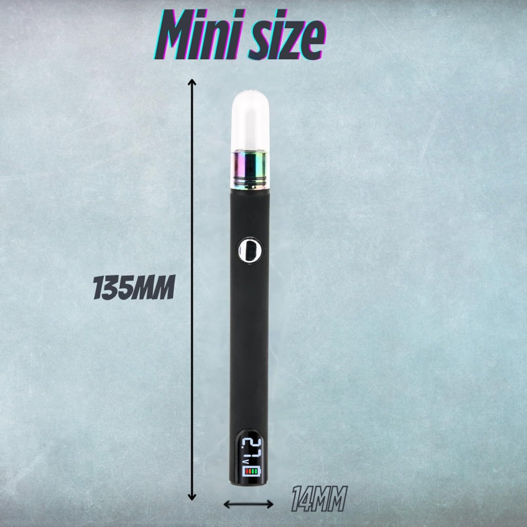 Mr.Bald Ceramic Hot Knife with LED light, 510 Thread Dab Tool Cut Wax Accessory with display battery