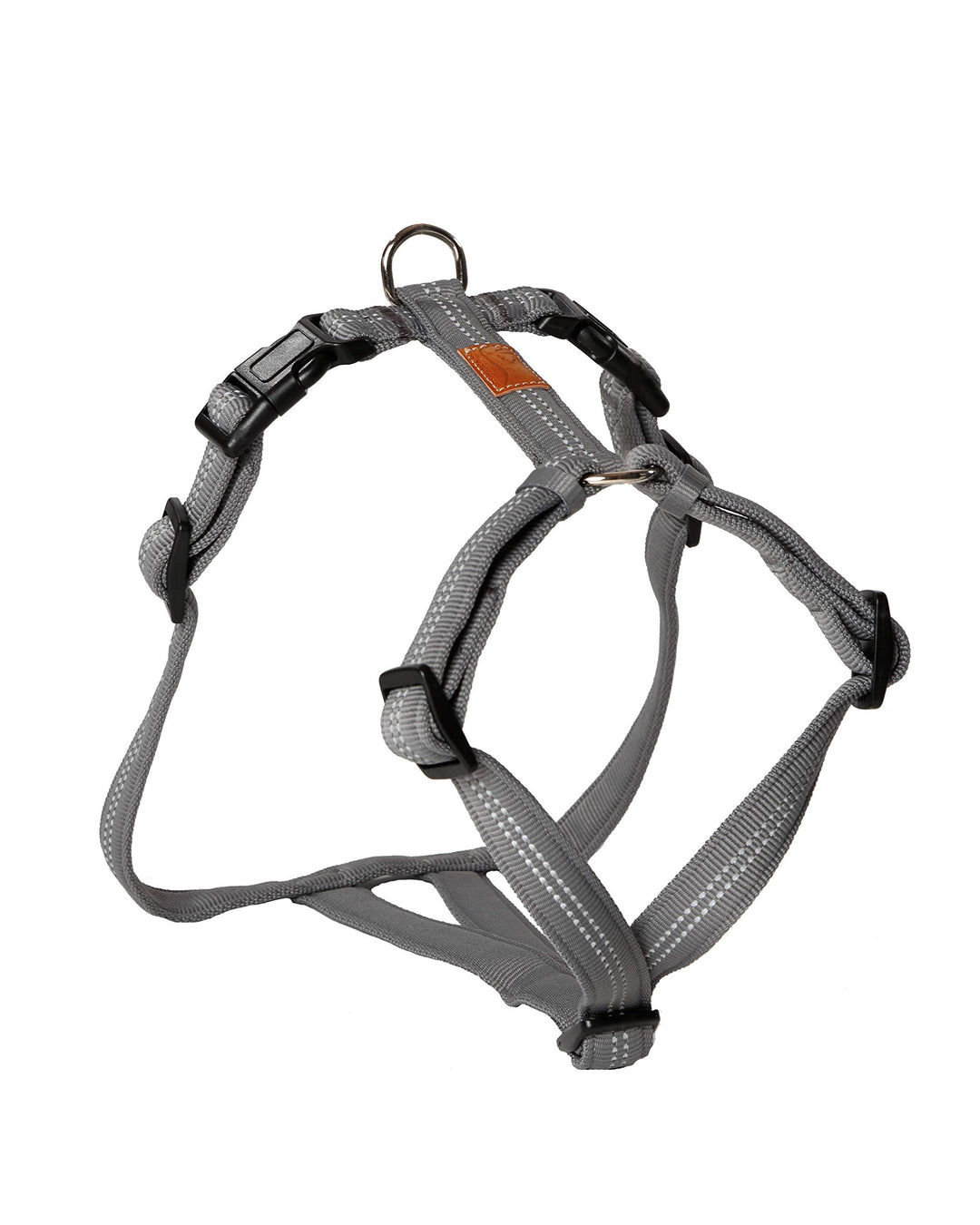 Feltmann Hundegeschirr - Super Soft, Silber,reflektierend, Bauchumfang 40-60 cm, 15 mm Bandbreite 40