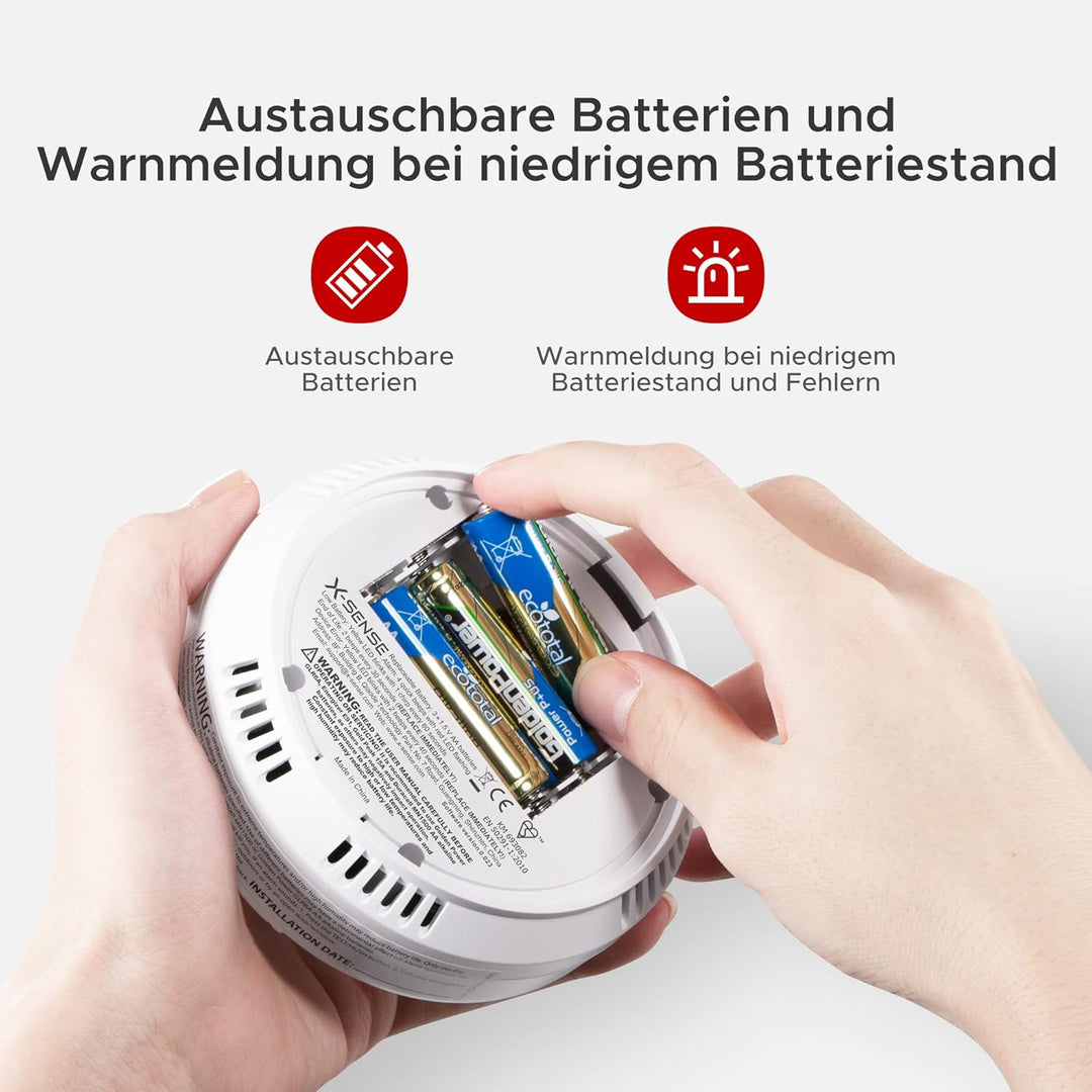 X-Sense CO Melder mit Digitalanzeige, Kohlenmonoxidmelder, akkurater Sensor mit 10-Jahren Lebensdaue
