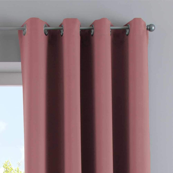 Gardinenbox Vorhänge Blickdicht »Newyork« Altrosa HxB 225x295 cm 2er-Pack Thermo-Gardinen Verdunkelu
