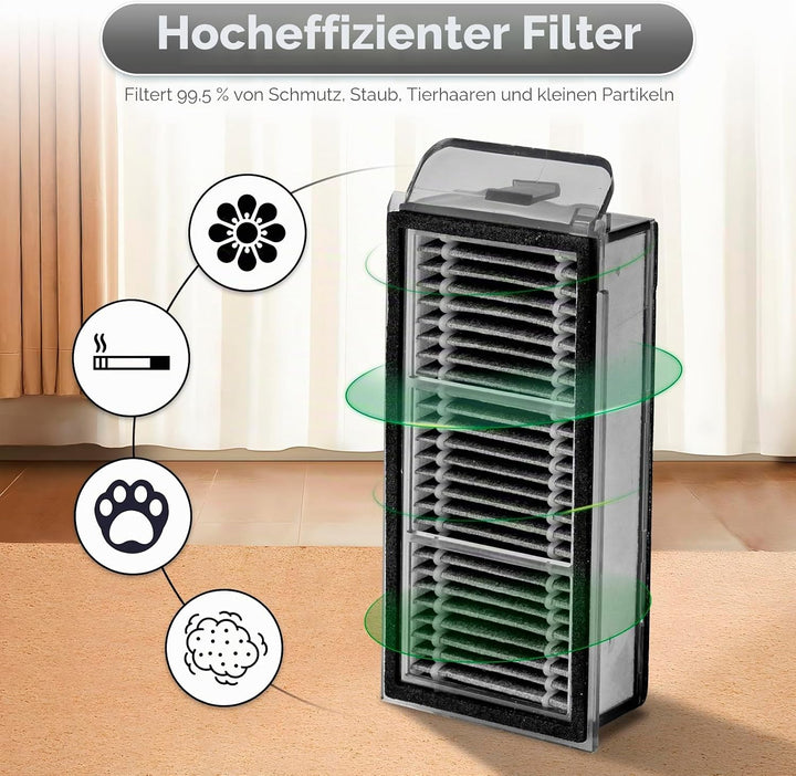 (6 Stück) X50 Ultra Ersatz-HEPA-Filter für Dreame X50 Ultra, L40s Pro Ultra, L50 Pro Ultra, X50 Mast