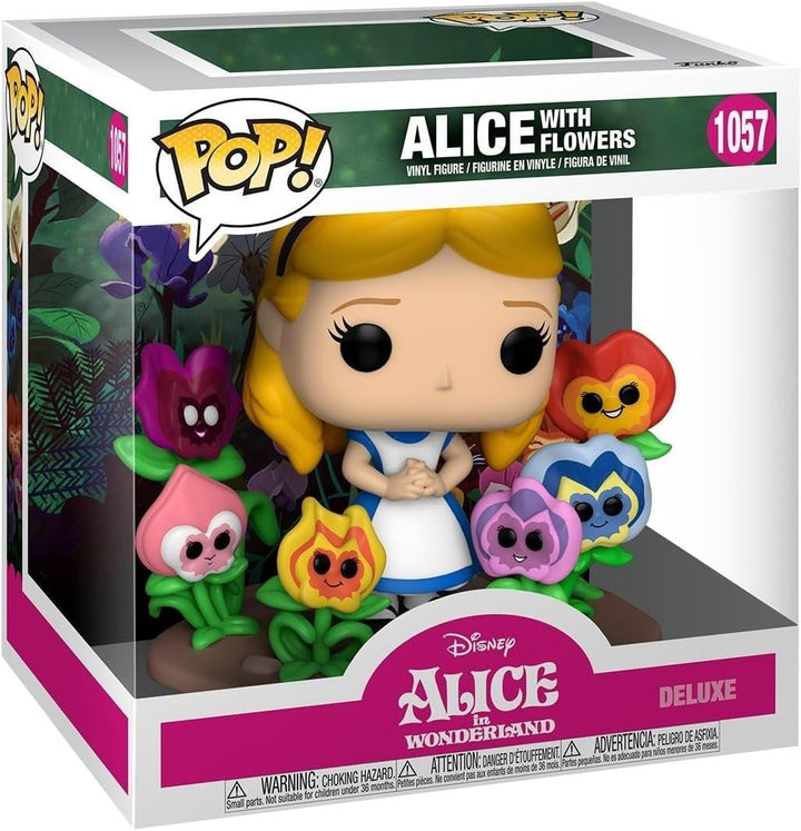 Funko Pop! Deluxe: Alice 70th– Alice mit Flowers - Alice in Wonderland - Vinyl-Sammelfigur - Geschen