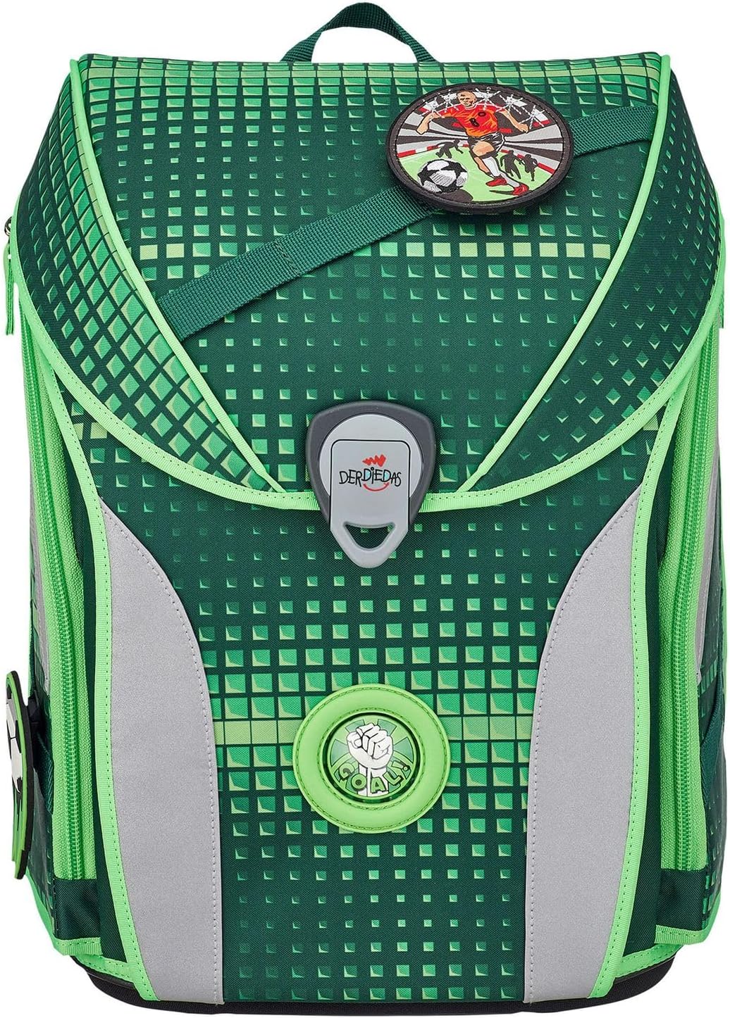 DerDieDas ErgoFlex Max - Schulranzen Set 5tlg. 950 g Grün, Grün