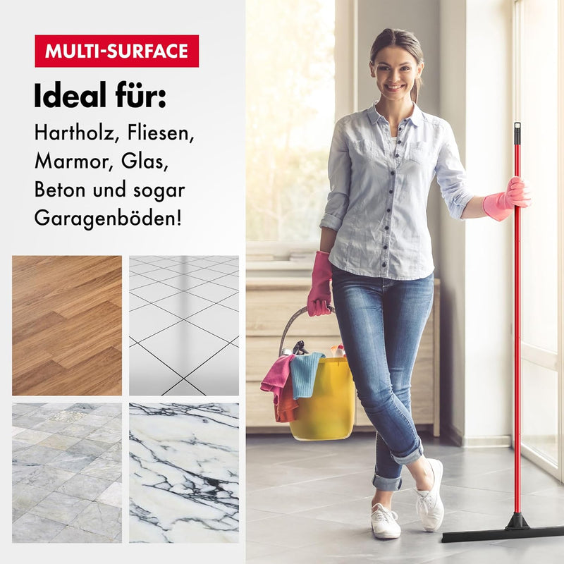 Tyroler Bright Tools Wasserabzieher/Wasserschieber mit extra langlebigem und extra breitem 60cm Gumm