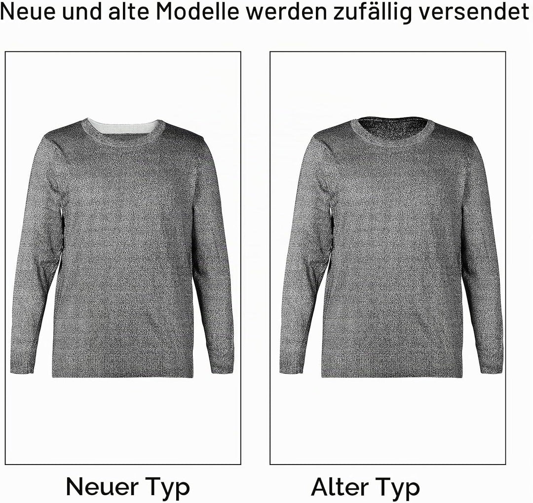 Natudeco Schnittfestes Hemd, Anti-Schlitz-Kleidung, Schutzpullover Der Stufe 5, Rundhals-Langarm-Arb
