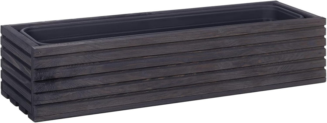 BooGardi Blumenkasten mit Einsatz · Anthrazit 64cm x 20cm x 14cm · 4 Farben 3 Grössen · Pflanzgefäss