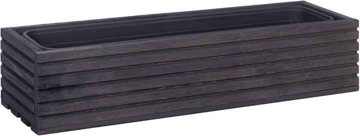 BooGardi Blumenkasten mit Einsatz · Anthrazit 64cm x 20cm x 14cm · 4 Farben 3 Grössen · Pflanzgefäss