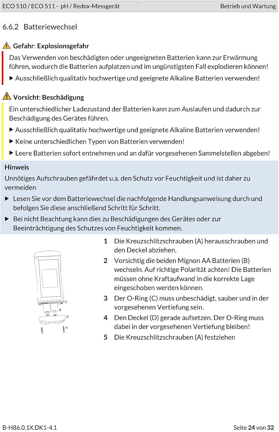 ECO 510-114 pH-Messgerät pH-Wert