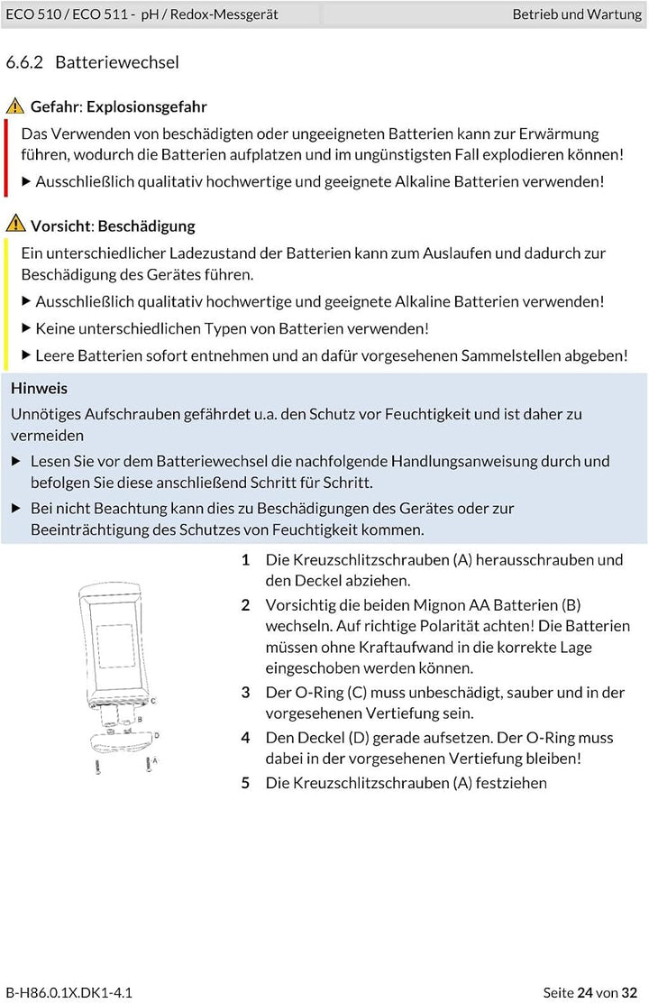 ECO 510-114 pH-Messgerät pH-Wert