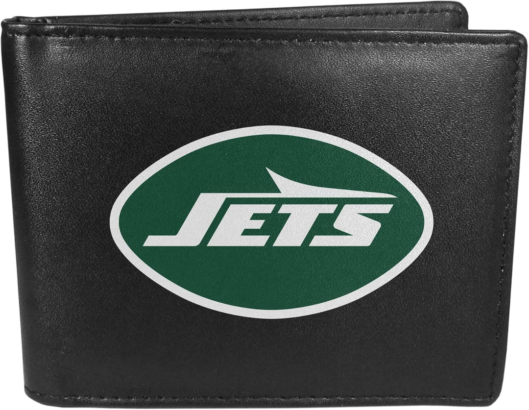 Siskiyou Sports Bi-fold Wallet Large Logo New York Jets Einheitsgrösse Schwarz, New York Jets Einhei